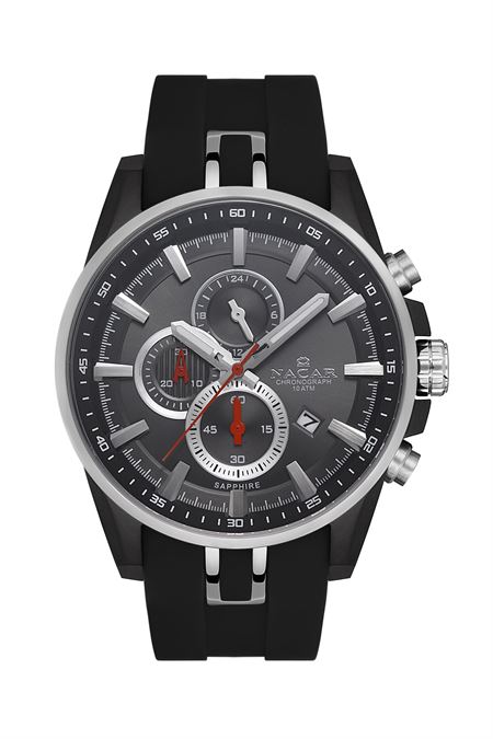 SİYAH SİLİKON ERKEK KOL SAATİ