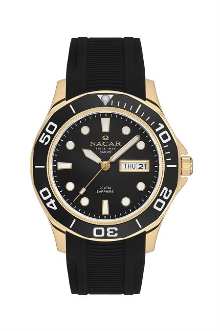 SİYAH SİLİKON ERKEK KOL SAATİ