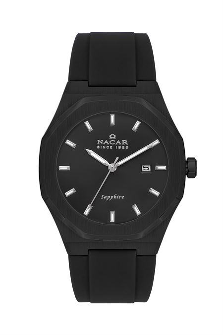 SİYAH SİLİKON ERKEK KOL SAATİ