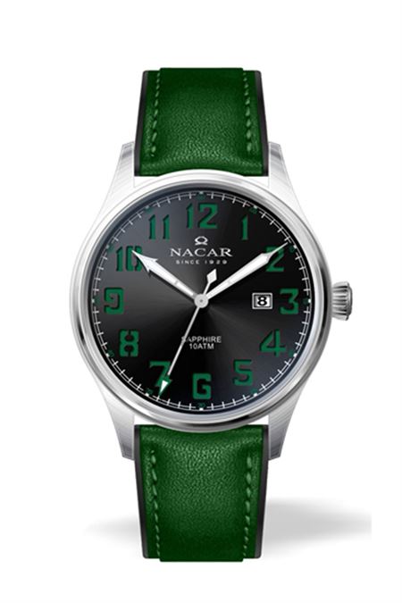 YEŞİL HAKİKİ DERİ ERKEK KOL SAATİ