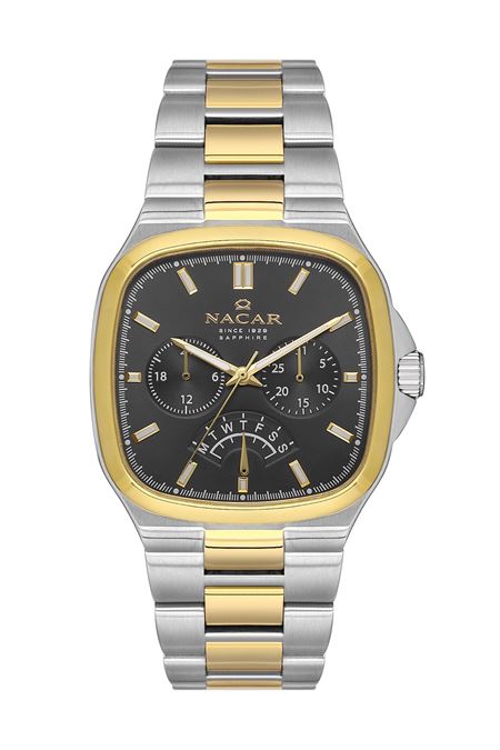 ÇELİK - SARI METAL BAND ERKEK KOL SAATİ