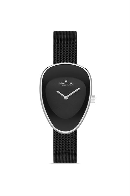 SİYAH HASIR BAND KADIN KOL SAATİ