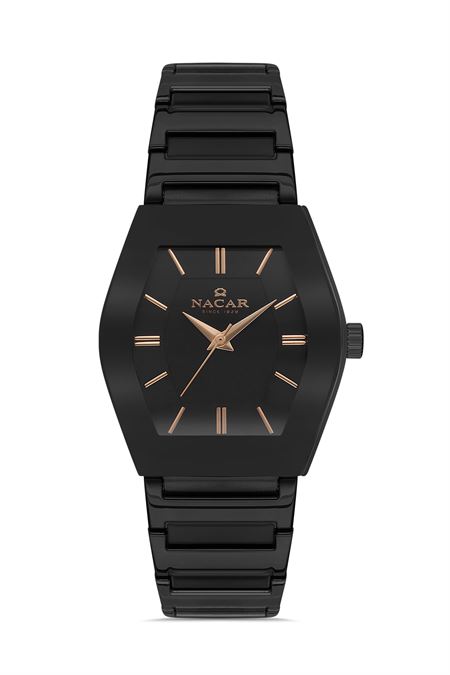 SİYAH METAL BAND KADIN KOL SAATİ